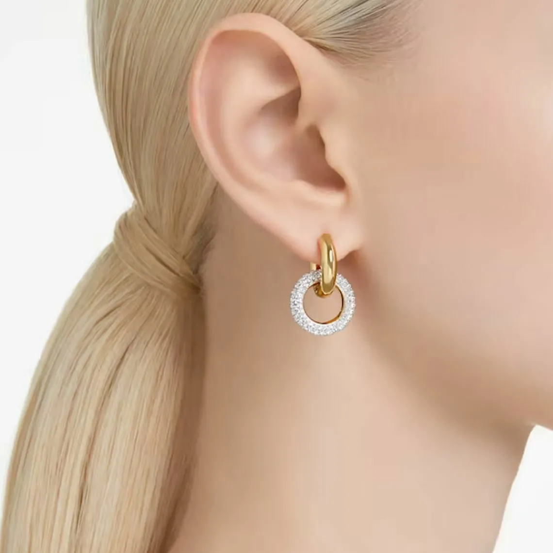 Swarovski Bijoux Boucles oreilles Swarovski 5668818 Dextera - PE InterLinked CRE/GOS | Femme Boucles D'Oreilles