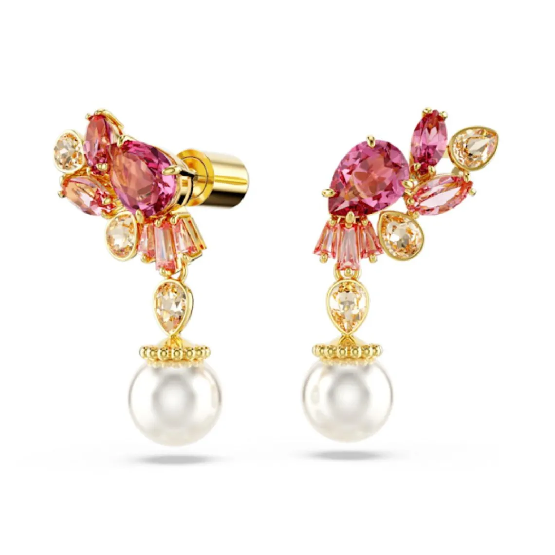 Swarovski Bijoux Boucles oreilles Swarovski Gema Drop Pearl - 5688486 rose,doré | Femme Boucles D'Oreilles