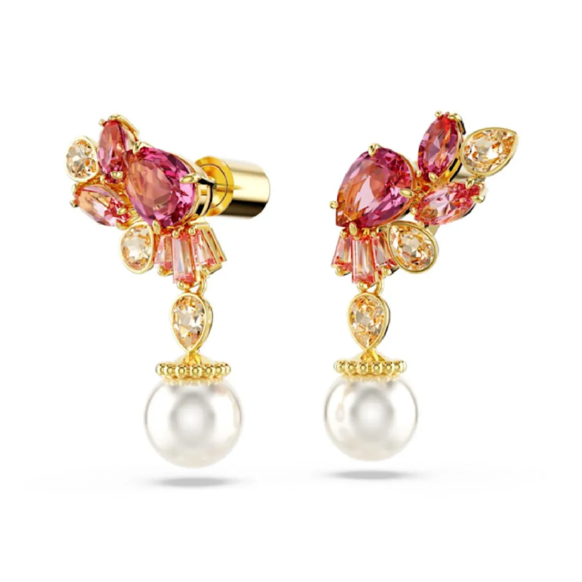 Swarovski Bijoux Boucles oreilles Swarovski Gema Drop Pearl - 5688486 rose,doré | Femme Boucles D'Oreilles