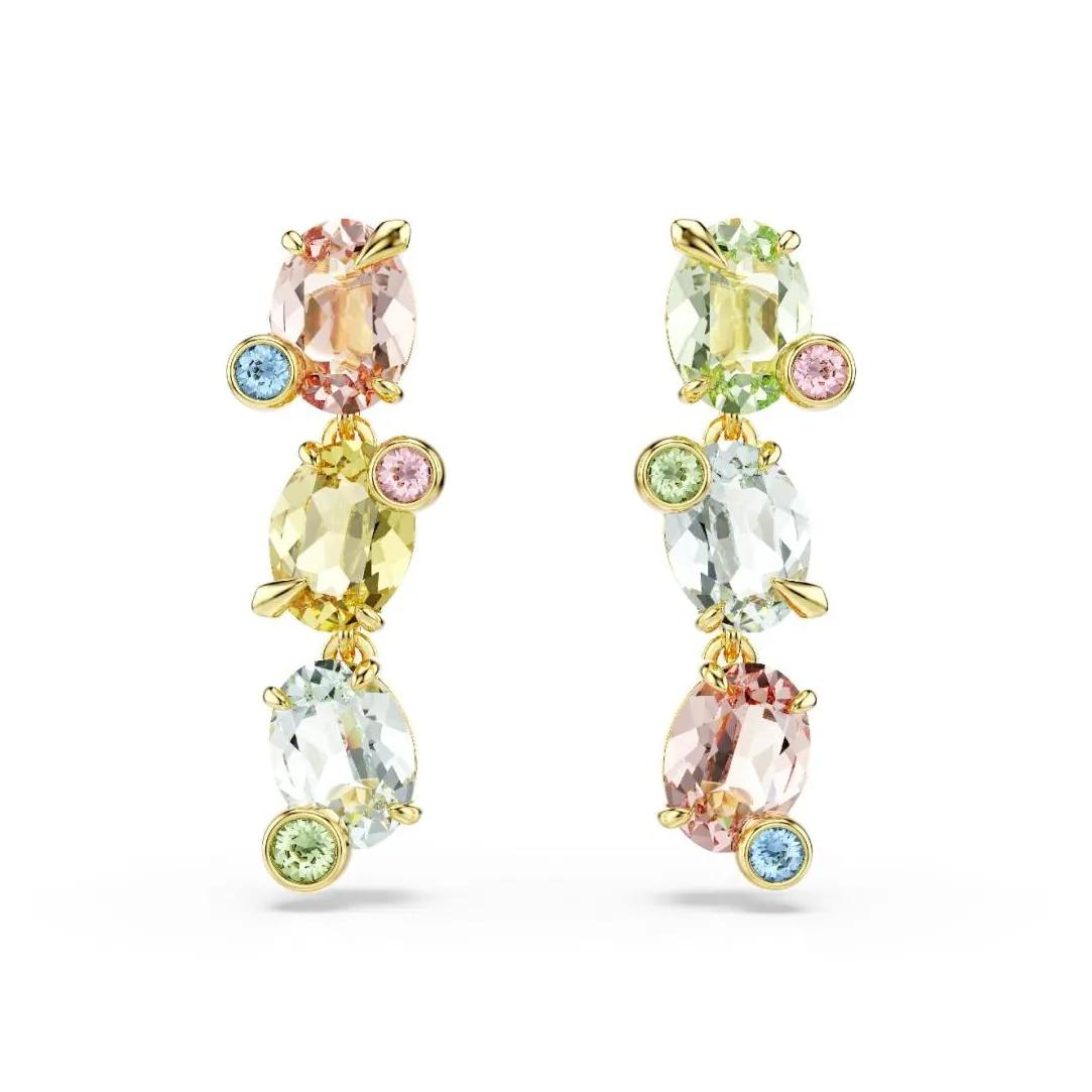 Swarovski Bijoux Boucles oreilles Swarovski Gema - 5714815 Plaqué or Multicolore | Femme Boucles D'Oreilles