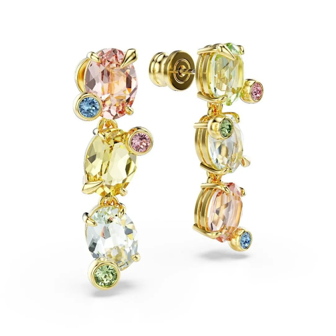 Swarovski Bijoux Boucles oreilles Swarovski Gema - 5714815 Plaqué or Multicolore | Femme Boucles D'Oreilles