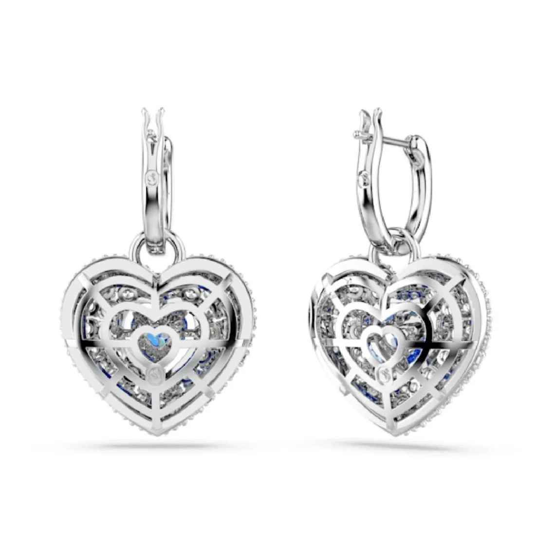 Swarovski Bijoux Boucles oreilles Swarovski Hyperbola Heart - 5680392 bleu,argent | Femme Boucles D'Oreilles