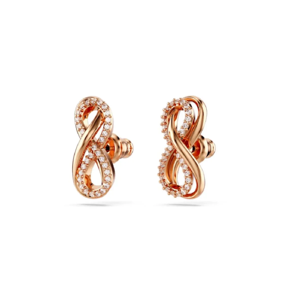 Swarovski Bijoux Boucles oreilles Swarovski Hyperbola Fig Pave - 5684085 blanc,doré | Femme Boucles D'Oreilles