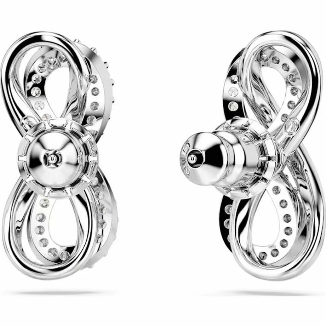 Swarovski Bijoux Boucles oreilles Swarovski Hyperbola Fig Pave - 5687269 blanc,argent | Femme Boucles D'Oreilles