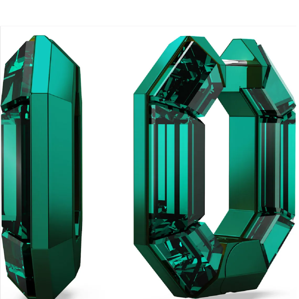 Swarovski Bijoux Boucles oreilles Swarovski Imber - 5680786 vert,argent | Femme Boucles D'Oreilles