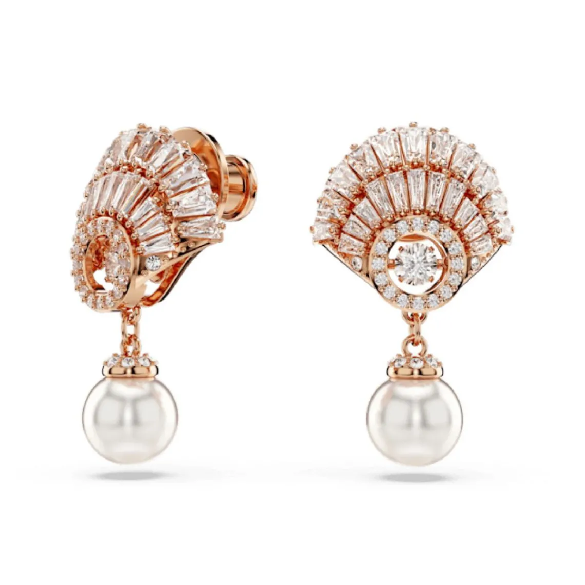 Swarovski Bijoux Boucles oreilles Swarovski Idyllia E Drop Pearl - 5689196 doré rose,blanc | Femme Boucles D'Oreilles
