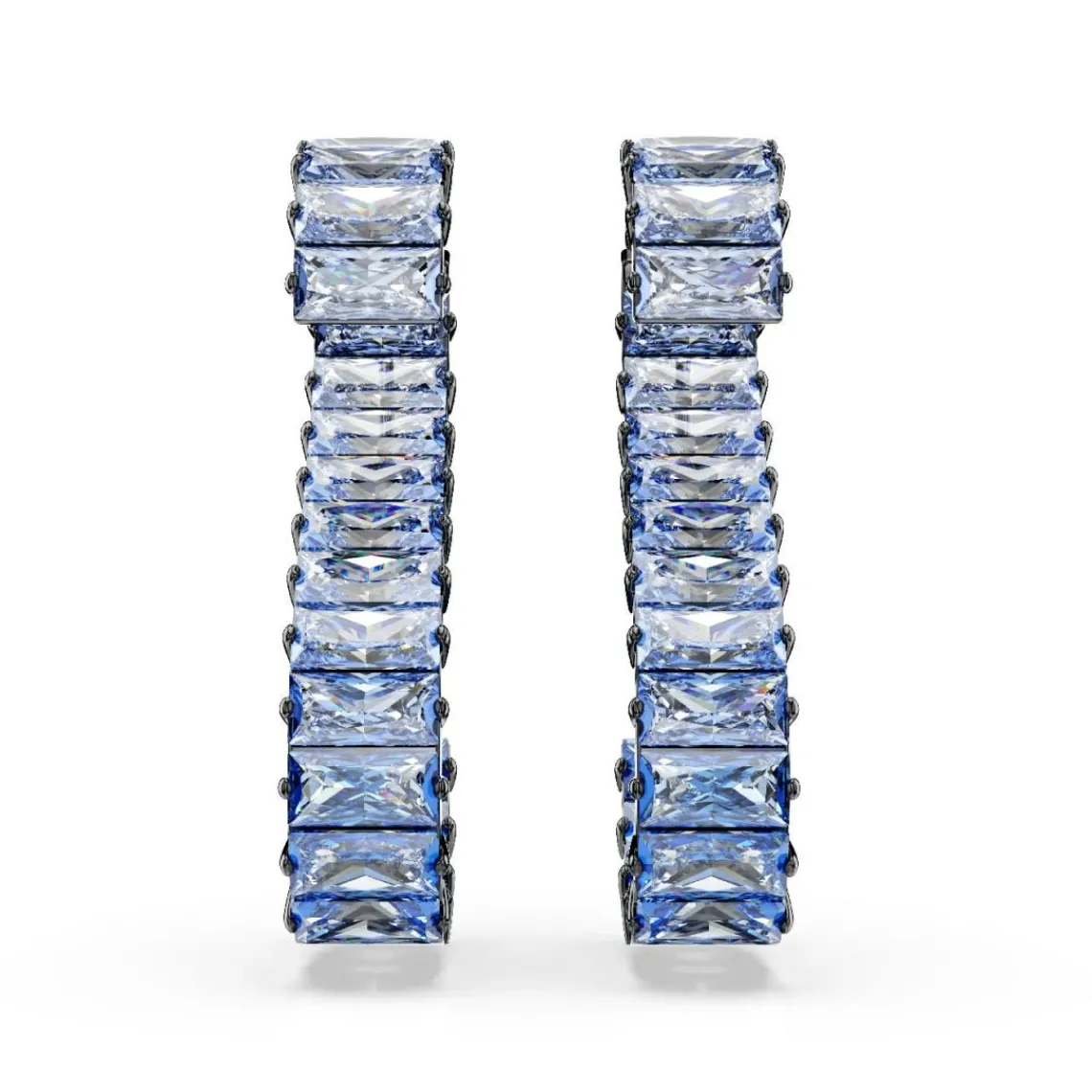 Swarovski Bijoux Boucles oreilles Swarovski Matrix Baguette - 5705780 Métal recouvert de ruthénium Bleu | Femme Boucles D'Oreilles