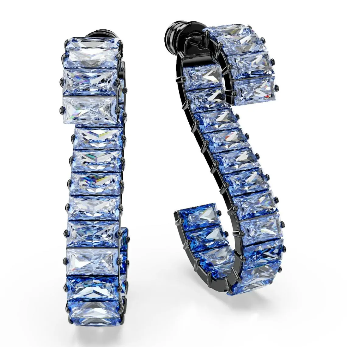 Swarovski Bijoux Boucles oreilles Swarovski Matrix Baguette - 5705780 Métal recouvert de ruthénium Bleu | Femme Boucles D'Oreilles