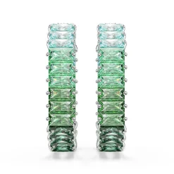 Swarovski Bijoux Boucles oreilles Swarovski Matrix Baguette - 5705787 Métal rhodié Vert | Femme Boucles D'Oreilles
