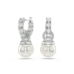 Swarovski Bijoux Boucles oreilles Swarovski Matrix Pearl - 5691716 Métal rhodié Argent | Femme Boucles D'Oreilles