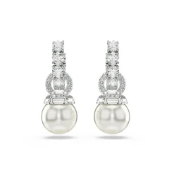 Swarovski Bijoux Boucles oreilles Swarovski Matrix Pearl - 5691716 Métal rhodié Argent | Femme Boucles D'Oreilles