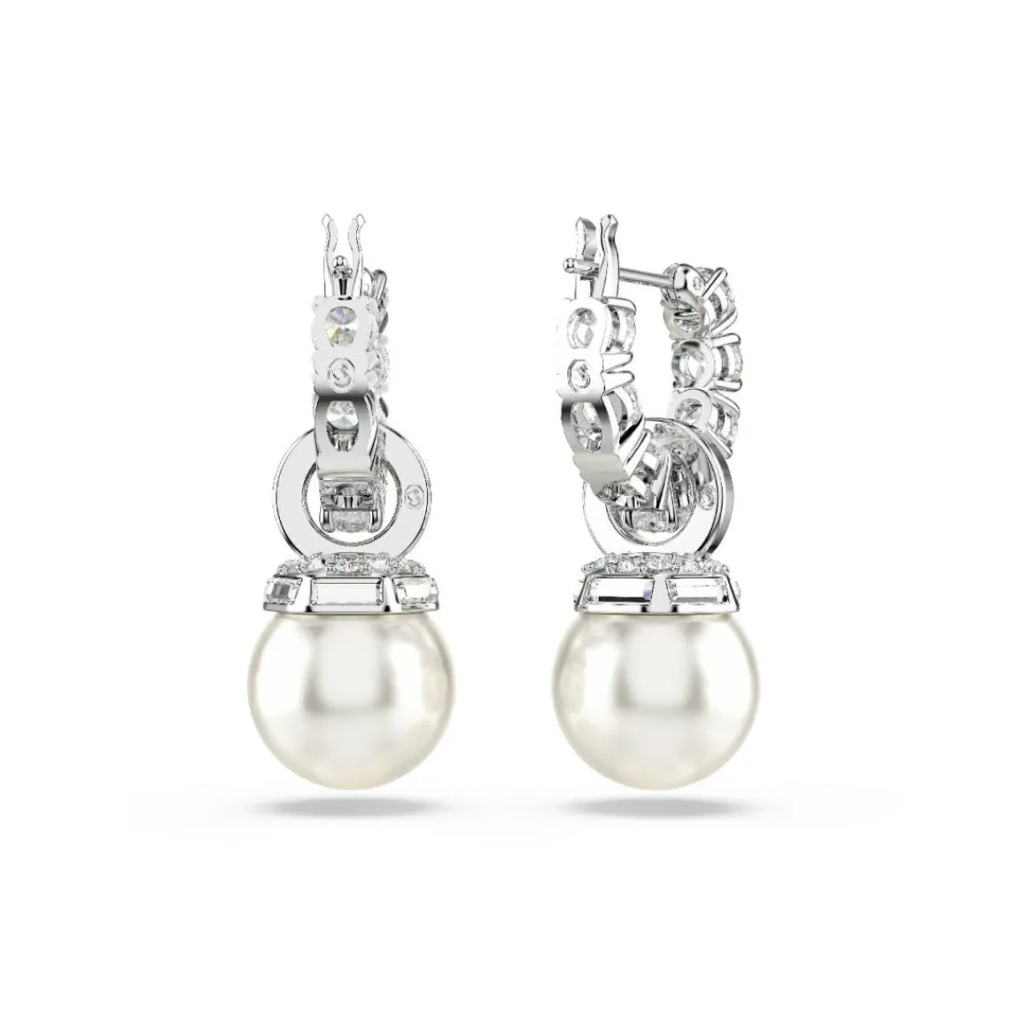 Swarovski Bijoux Boucles oreilles Swarovski Matrix Pearl - 5691716 Métal rhodié Argent | Femme Boucles D'Oreilles