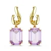 Swarovski Bijoux Boucles oreilles Swarovski Millenia 5694784 Plaqué or Violet | Femme Boucles D'Oreilles