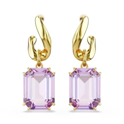 Swarovski Bijoux Boucles oreilles Swarovski Millenia 5694784 Plaqué or Violet | Femme Boucles D'Oreilles