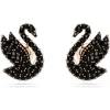 Swarovski Bijoux Boucles oreilles Swarovski Swan - 5684608 noir,doré rose | Femme Boucles D'Oreilles
