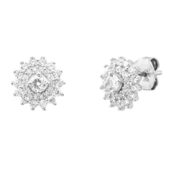 Punica Bijoux Boucles Fine FIN_E13_RHO Argent | Femme Boucles D'Oreilles