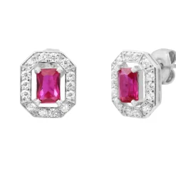 Punica Bijoux Boucles Vintage VIN_E02_RHO Argent | Femme Boucles D'Oreilles
