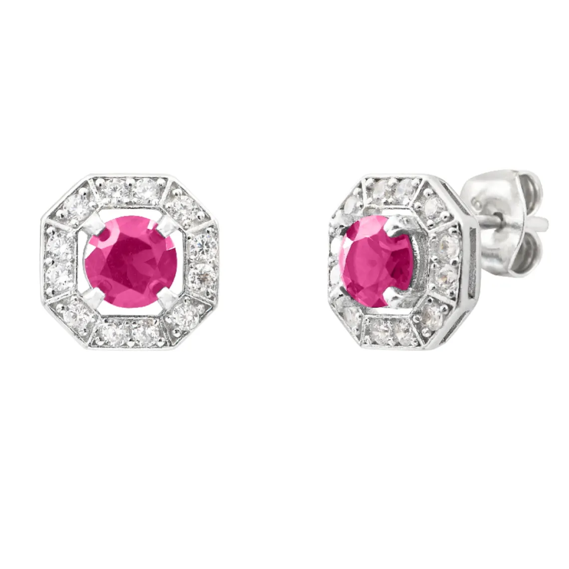 Punica Bijoux Boucles Vintage VIN_E06_RHO Argent | Femme Boucles D'Oreilles