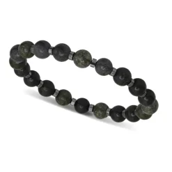 Rochet Bracelet Homme Bracelet MYSTÈRES Perles 8mm Alexandrite et 4 mm Hématite brillante | Homme Bracelet