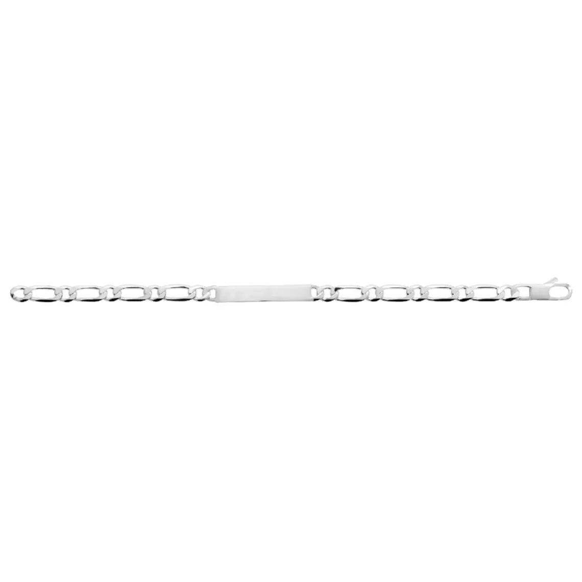 Maison de la Bijouterie Bracelet Homme argent chainage figaro 1-1 6mm 56Z006Y0 | Homme Bracelet