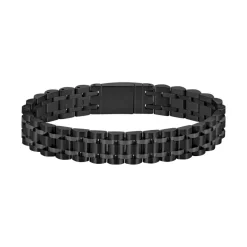 Boss Bijoux Bracelet Homme Owan - 1580646 Acier Noir | Homme Bracelet