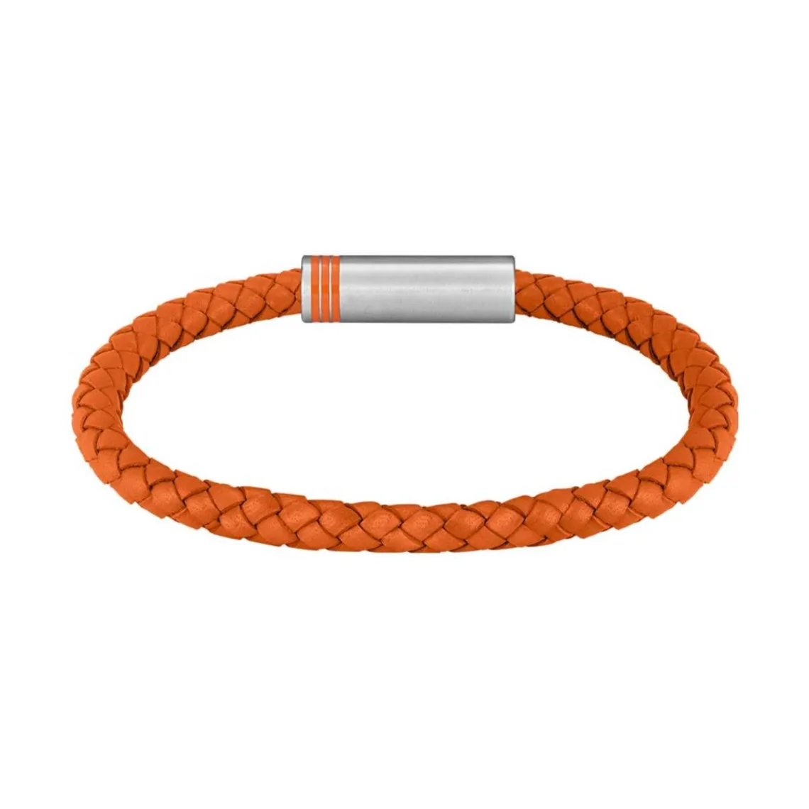 Boss Bijoux Bracelet Homme Ares Single - 1580625 Cuir, Acier Orange | Homme Bracelet