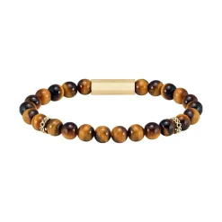 Boss Bijoux Bracelet Homme Sphere Stones - 1580661M Acier Marron | Homme Bracelet