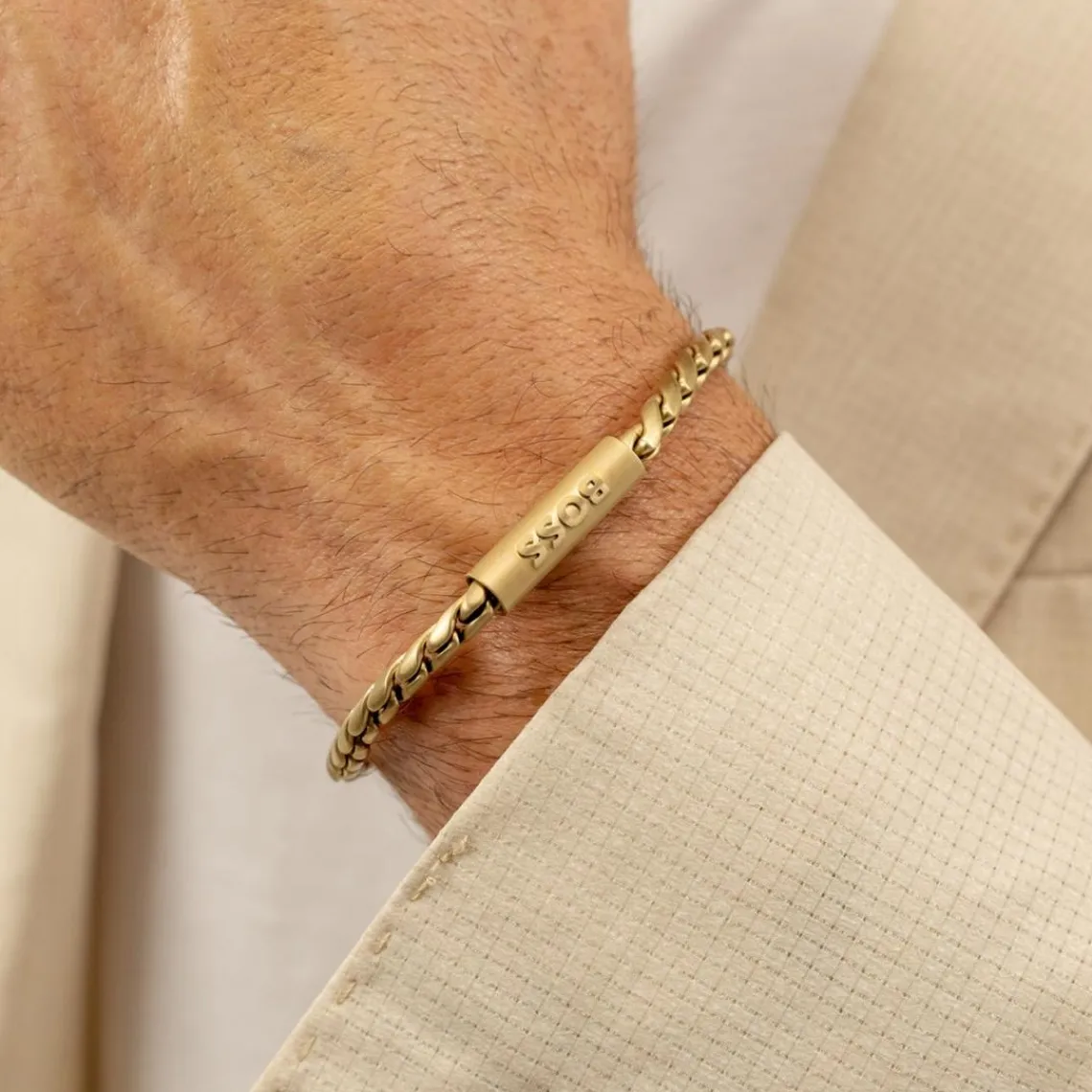 Boss Bijoux Bracelet Homme Doran - 1580696 Acier Doré | Homme Bracelet
