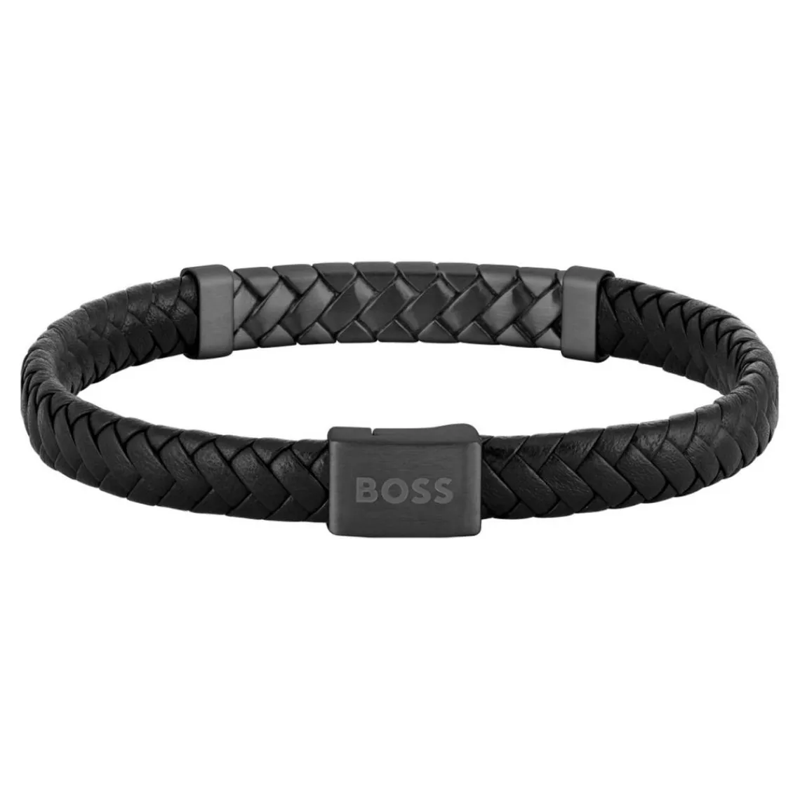 Boss Bijoux Bracelet Homme Tailored - 1580676M Acier, Cuir Noir | Homme Bracelet