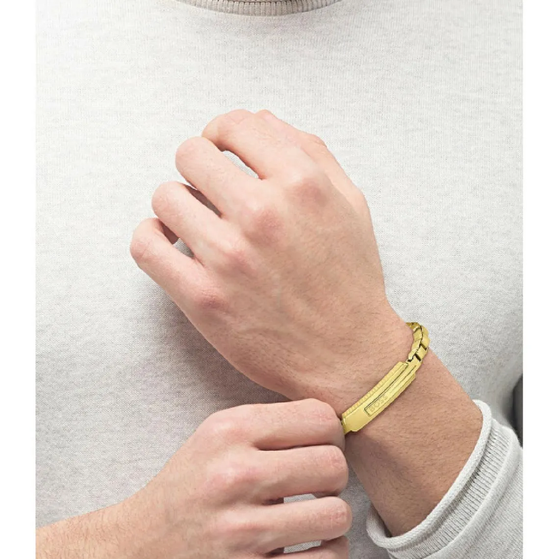 Boss Bijoux Bracelet Homme Orlado 1580357M - Acier Doré | Homme Bracelet