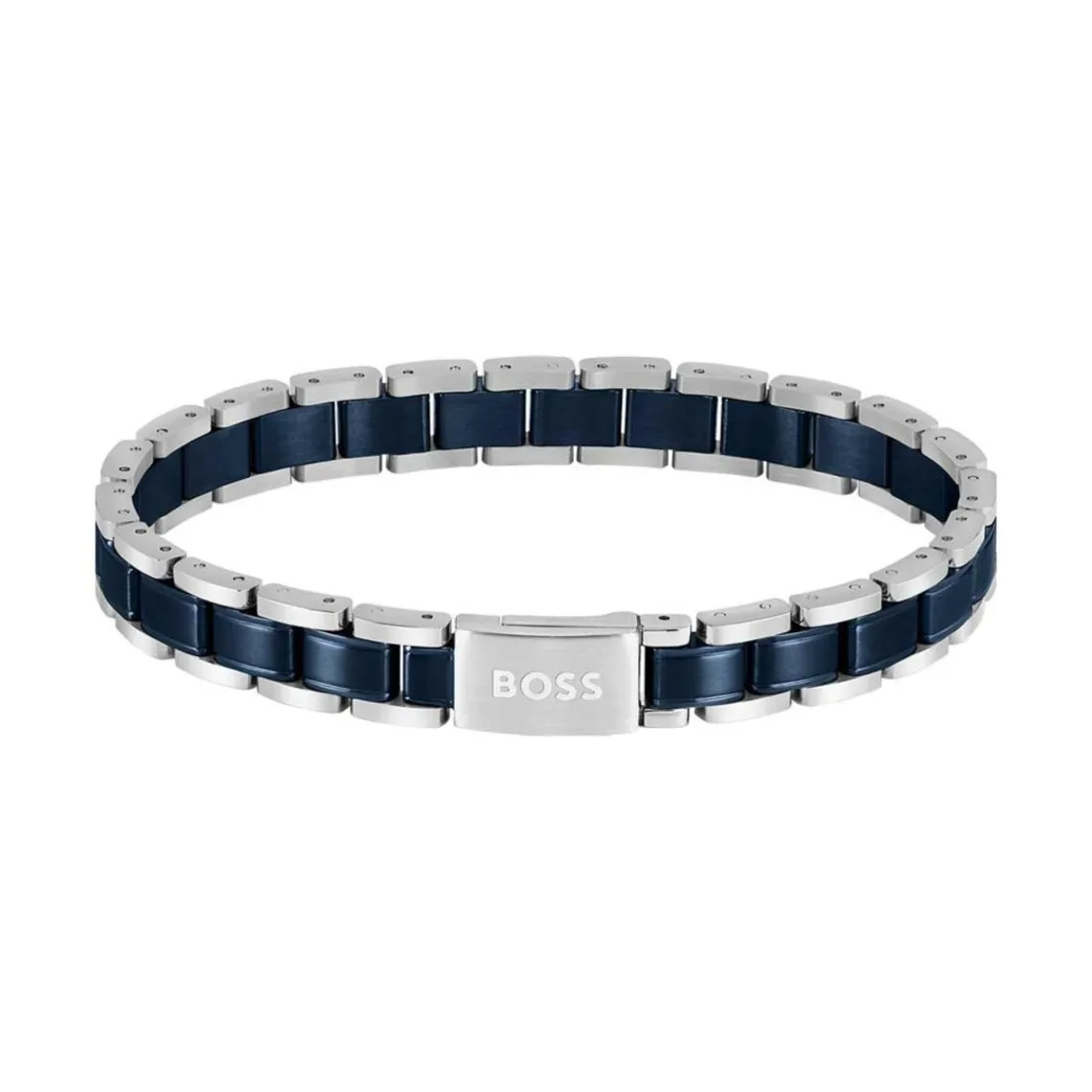 Boss Bijoux Bracelet Homme Metal Links Essentials - 1580664 Acier Bleu | Homme Bracelet