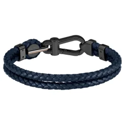 Boss Bijoux Bracelet Homme Ares Prime - 1580701M Acier, Cuir Bleu | Homme Bracelet