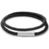 Calvin Klein Bijoux Bracelet Homme - 35000093 Cuir, Acier Noir | Homme Bracelet