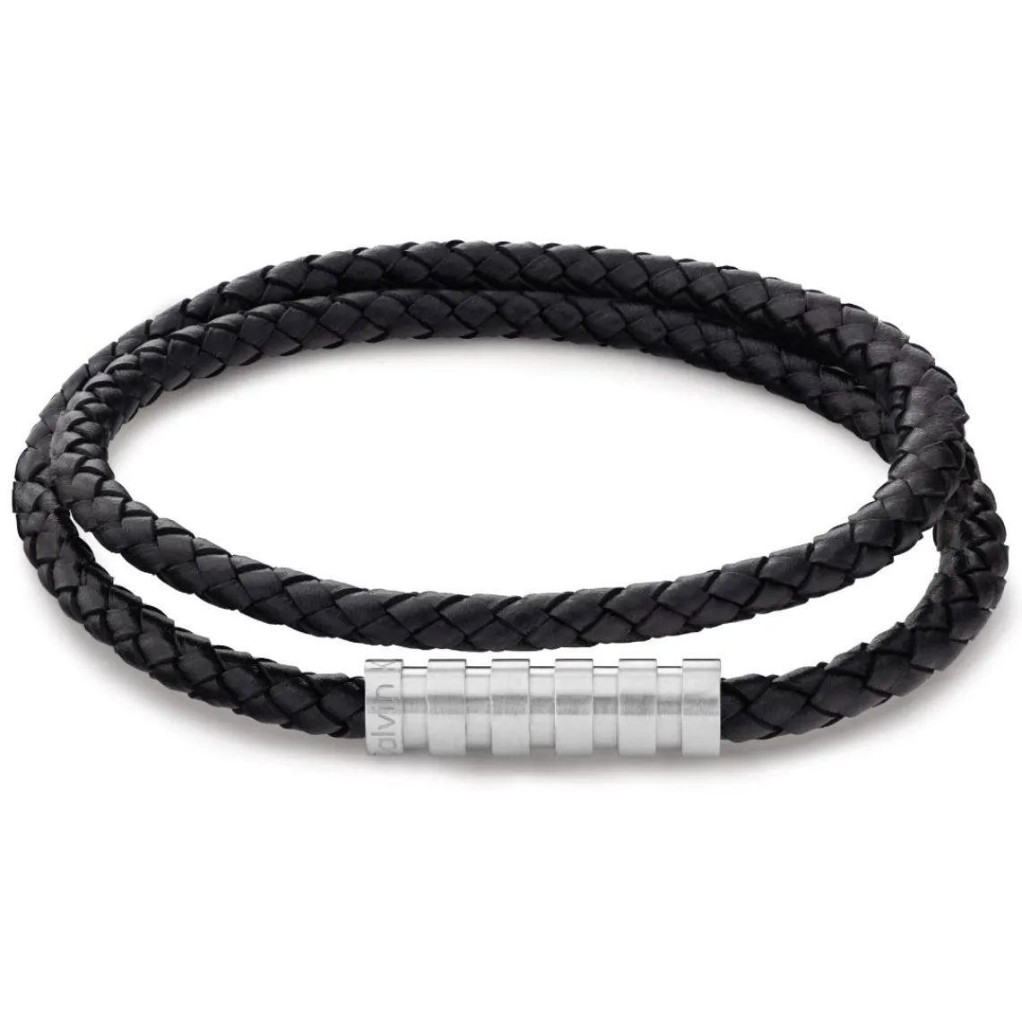 Calvin Klein Bijoux Bracelet Homme - 35000093 Cuir, Acier Noir | Homme Bracelet