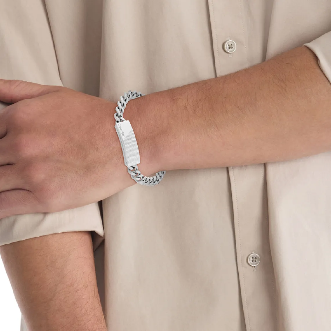 Calvin Klein Bijoux Bracelet Homme - 35000417 Acier Argent | Homme Bracelet