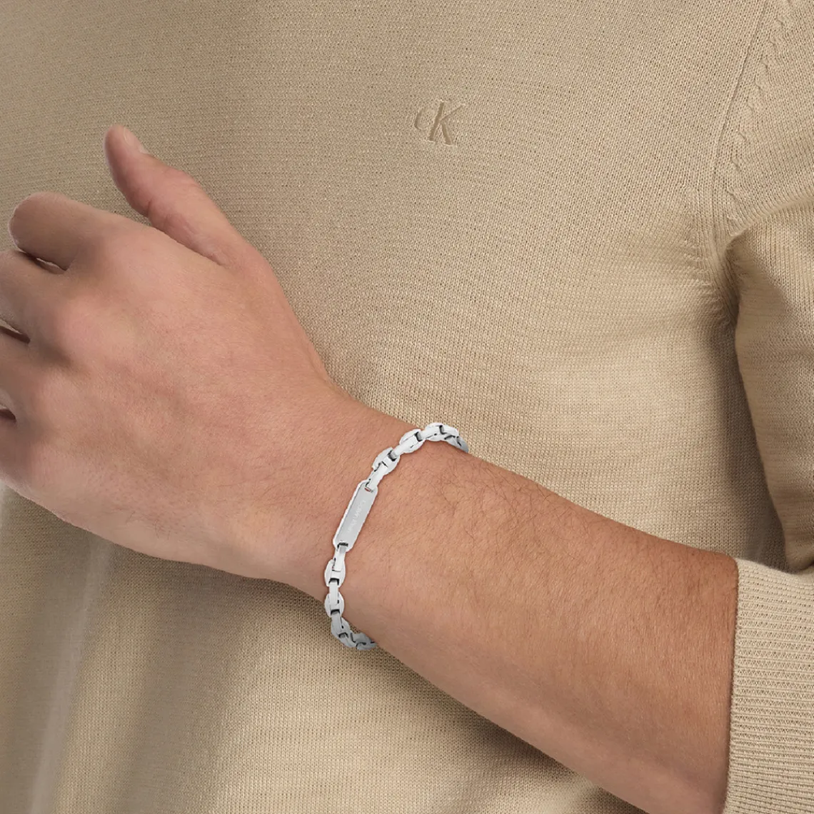 Calvin Klein Bijoux Bracelet Homme - 35000411 Acier Argent | Homme Bracelet