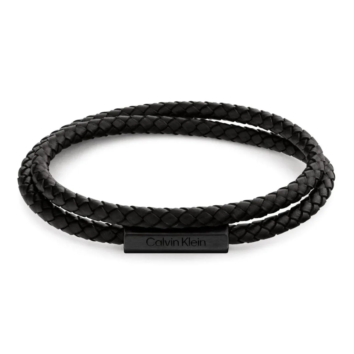 Calvin Klein Bijoux Bracelet Homme - 35000209 Cuir, Acier Noir | Homme Bracelet