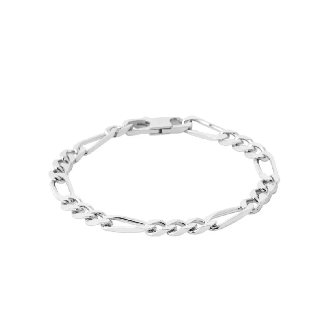 Maison de la Bijouterie Bracelet Homme Chaine Figaro 1-3 6mm Argent Z33Y00YZ | Homme Bracelet