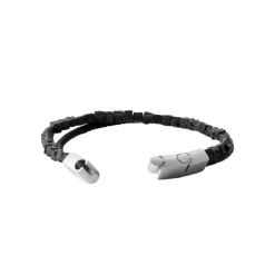 Maison de la Bijouterie Bracelet Homme cuir pierre de lave fantaisie 3ZY0U3YZ | Homme Bracelet