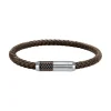 Sector Bijoux Bracelet Homme en cuir tressé marron | Homme Bracelet