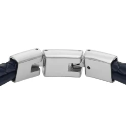 Fossil Bijoux Bracelet Homme - JF04703998 - Cuir,Acier Bleu | Homme Bracelet