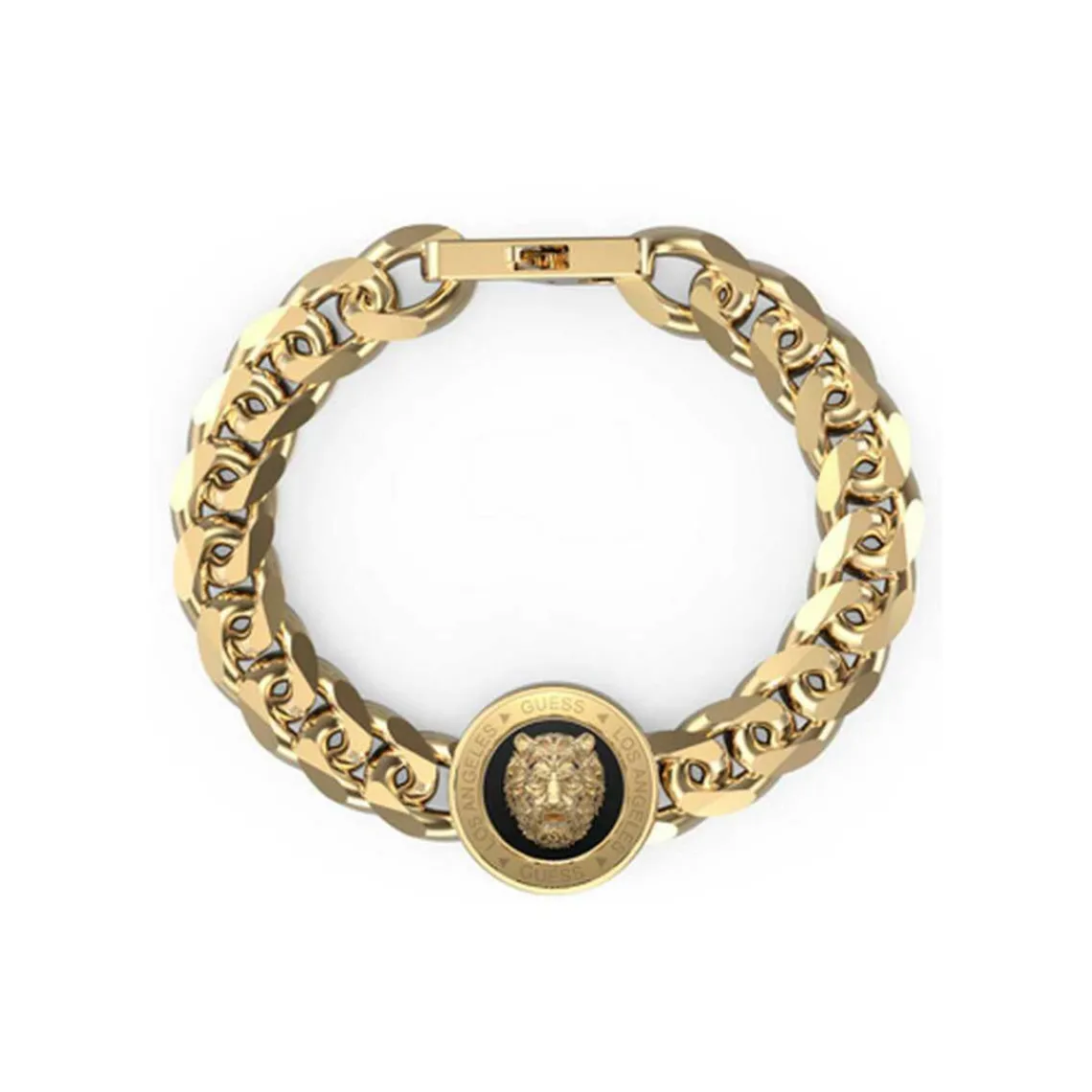 Guess Bijoux Bracelet Homme - JUMB01314JWYGBK LION KING Acier doré | Homme Bracelet