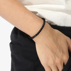Boss Bijoux Bracelet Homme Hugo - MIXED BEADS 1580272 Acier perle | Homme Bracelet