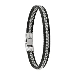 Jourdan Bracelet Homme JH160016B - PIO - Acier noir | Homme Bracelet