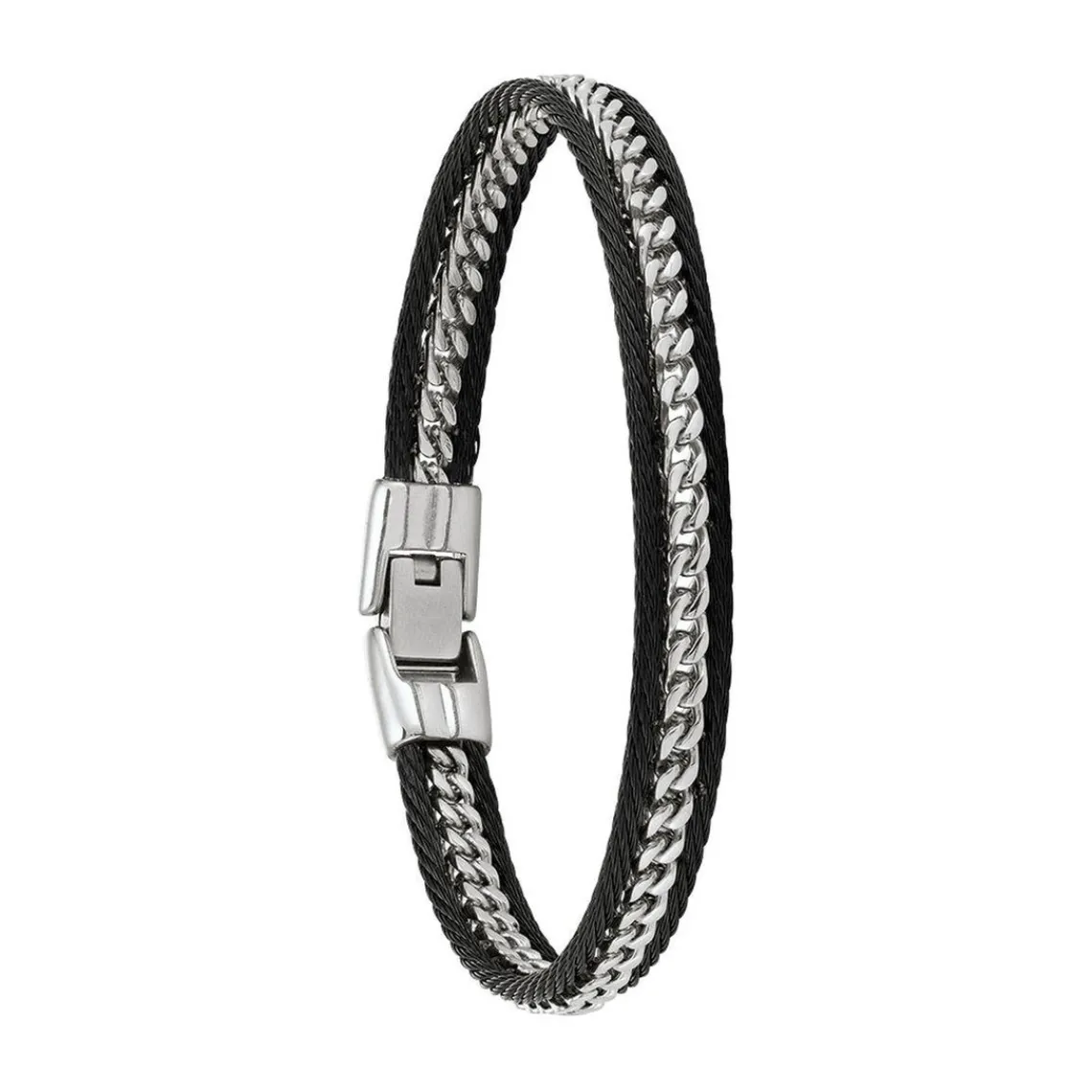 Jourdan Bracelet Homme JH160016B - PIO - Acier noir | Homme Bracelet