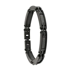 Jourdan Bracelet Homme JH110007B - TULUM - Acier noir | Homme Bracelet