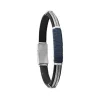 Jourdan Bracelet Homme JH150023B - ANDROMEDE - Cuir Noir | Homme Bracelet