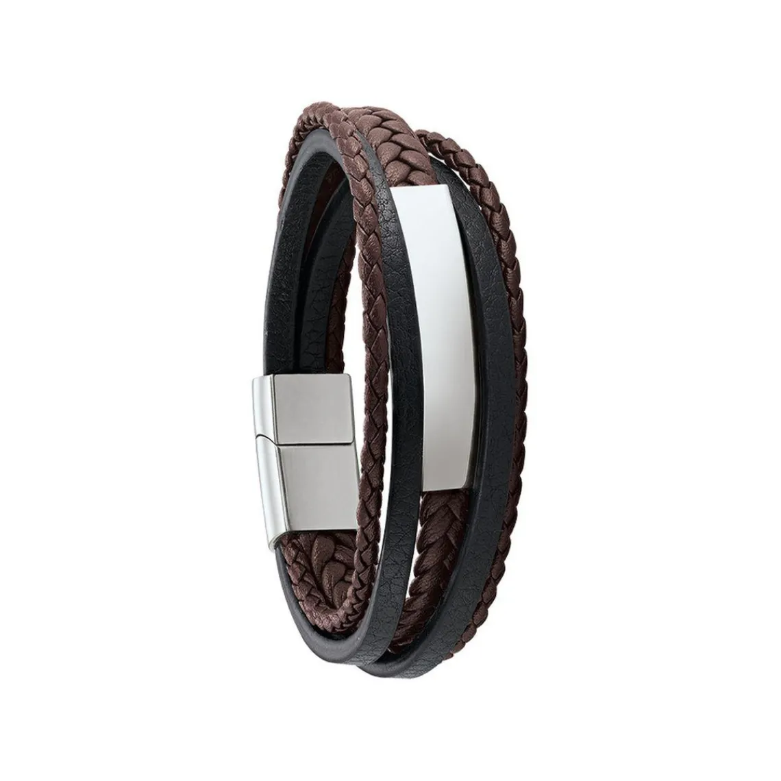 Jourdan Bracelet Homme RC031H - DIAS - Cuir marron | Homme Bracelet
