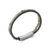 Maison de la Bijouterie Bracelet Homme labradorite cuir noir 3ZY0U5YZ | Homme Bracelet