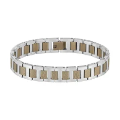 Lacoste Bracelet Homme Metropole - 2040419 Acier Beige | Homme Bracelet